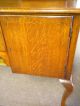 English Oak Banded Pewter Cabinet,  Scalloped Accents,  Ca 1900 Inv 9798b 1900-1950 photo 3