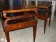 Great Pair Leather Top Mahogany End Tables 1900-1950 photo 1