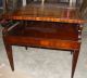 Great Pair Leather Top Mahogany End Tables 1900-1950 photo 2