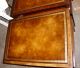 Great Pair Leather Top Mahogany End Tables 1900-1950 photo 5