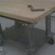 Adjustable Vintage Industrial Table Cart Butcher Block 1900-1950 photo 2