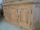 Antique Waxed Pine Solid Wood China Cabinet Made In Germany Hand Crafted 1900-1950 photo 8
