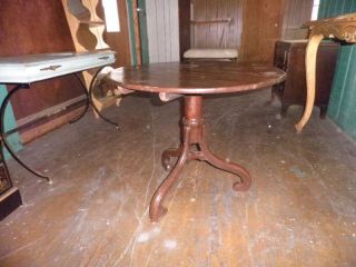 226a French Flip Top Table,  Accent Table - Very Old photo
