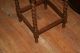 Stunning English Antique Barley Twist Oak Side Table 1900-1950 photo 3