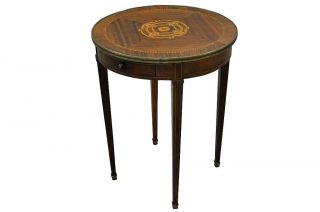 French Directoire Style Round Side Table Eb - T2267 photo