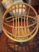 Mid - Century Bamboo Swivel Chair - Hefty Post-1950 photo 2