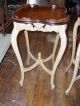 Pair Tall French Walnut Tables 1900-1950 photo 1