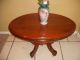 Antique Victorian Side End Coffee Table Ceramic Wheels 1900-1950 photo 1