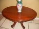 Antique Victorian Side End Coffee Table Ceramic Wheels 1900-1950 photo 5