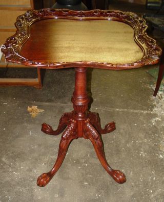 Great Chippendale Mahogany Lamp Table 206m photo