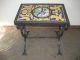 Spanish California Tile & Wrought Iron End Table 1900-1950 photo 2