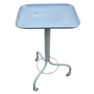 Industrial Age Aluminum Rolling Adjustable Side Table photo