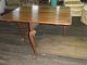 296a Drop Leaf Table,  Extending Table,  Pecan Dining Table 1900-1950 photo 7
