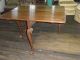 296a Drop Leaf Table,  Extending Table,  Pecan Dining Table 1900-1950 photo 7