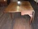 296a Drop Leaf Table,  Extending Table,  Pecan Dining Table 1900-1950 photo 8