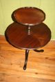 2 Tier English Antique Mahogany Side / Butler Table 1900-1950 photo 1