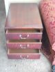 From Grand Rapids Michigan Hekman 3 Drawer Mahogany Side End Table Night Stand 1900-1950 photo 2