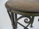 Arts & Crafts Wrought Iron Copper & Brass Round Table 1900-1950 photo 3