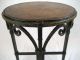 Arts & Crafts Wrought Iron Copper & Brass Round Table 1900-1950 photo 4