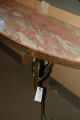 Terrific Antique Art Deco Half Round Marble Top Console Table 1900-1950 photo 2