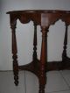 Antique Vintage Victorian Federal Colonial Couch Lamp Rectangle 6 Leg Table 1900-1950 photo 6