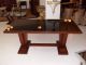 French Art Deco Dining Table Palisander/ Black Glass 1900-1950 photo 1