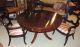Mahogany Round Regency - Style Dining Table (53 