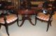 Mahogany Round Regency - Style Dining Table (53 