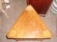 Kittinger Carved Inlaid Triangle Walnut Table 1900-1950 photo 1