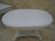 Creamy White Oval Library Hall Table 1900-1950 photo 1