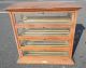 Antique Country Store Solid Oak Ribbon Display Cabinet Russell Ilion Ny 1800-1899 photo 6