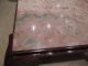 Walnut & Marble Square Coffee Table 1900-1950 photo 2