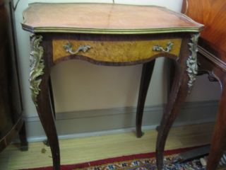 French Antique Table From The 19th Century photo