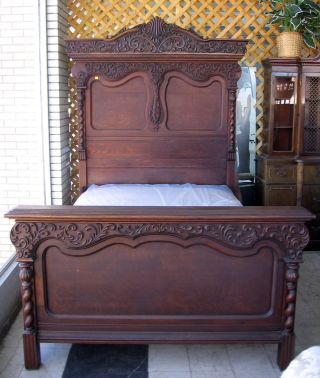 Antique 1800 ' S Victorian Style Full Size Bed photo