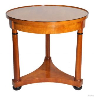 Beidermeier Style Round Maple Side Table photo
