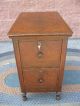 Lawyers Antique Burl Walnut 2 Drawer File Cabinet Ca 1930 ' S Fire Safe Interior 1900-1950 photo 1