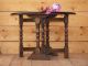 Antique Dark Oak Drop Leaf Table - 1900-1950 photo 8