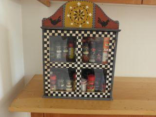 Country Cupboard - Perfect For Jelly/spices Hand Painted And photo