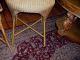 Antique Wicker Rare Vanity,  Table,  Chair Lloyd Loom Wow 1900-1950 photo 6