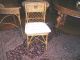 Antique Wicker Rare Vanity,  Table,  Chair Lloyd Loom Wow 1900-1950 photo 8