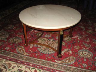 Antique Empire Marble Top Table photo