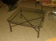 Italian C1950 ' S Oxidized Heavy Iron Detail Coffee Table 1900-1950 photo 1