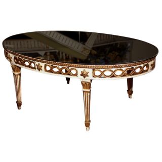 French Louis Xiv Style Oval Coffee Table Jansen photo