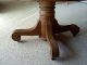 Antique 1900 ' S Tiger Oak Round Pedestal With Five Chairs 1900-1950 photo 2