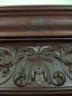 Antique Highback Solid Mahogany Art Nouveau Carved Bed Bedroom C1890s Victorian 1800-1899 photo 3