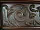 Antique Highback Solid Mahogany Art Nouveau Carved Bed Bedroom C1890s Victorian 1800-1899 photo 4