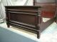 Antique Highback Solid Mahogany Art Nouveau Carved Bed Bedroom C1890s Victorian 1800-1899 photo 8