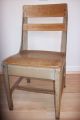 Lot 2 Vintage Youth Wood School Desk Chairs Early American Decor/mid Century 13 1900-1950 photo 4