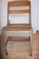 Lot 2 Vintage Youth Wood School Desk Chairs Early American Decor/mid Century 13 1900-1950 photo 7