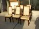 Set 6 Henredon Artefacts Scene One Collection Wood & Upholstered Dining Chairs Post-1950 photo 1